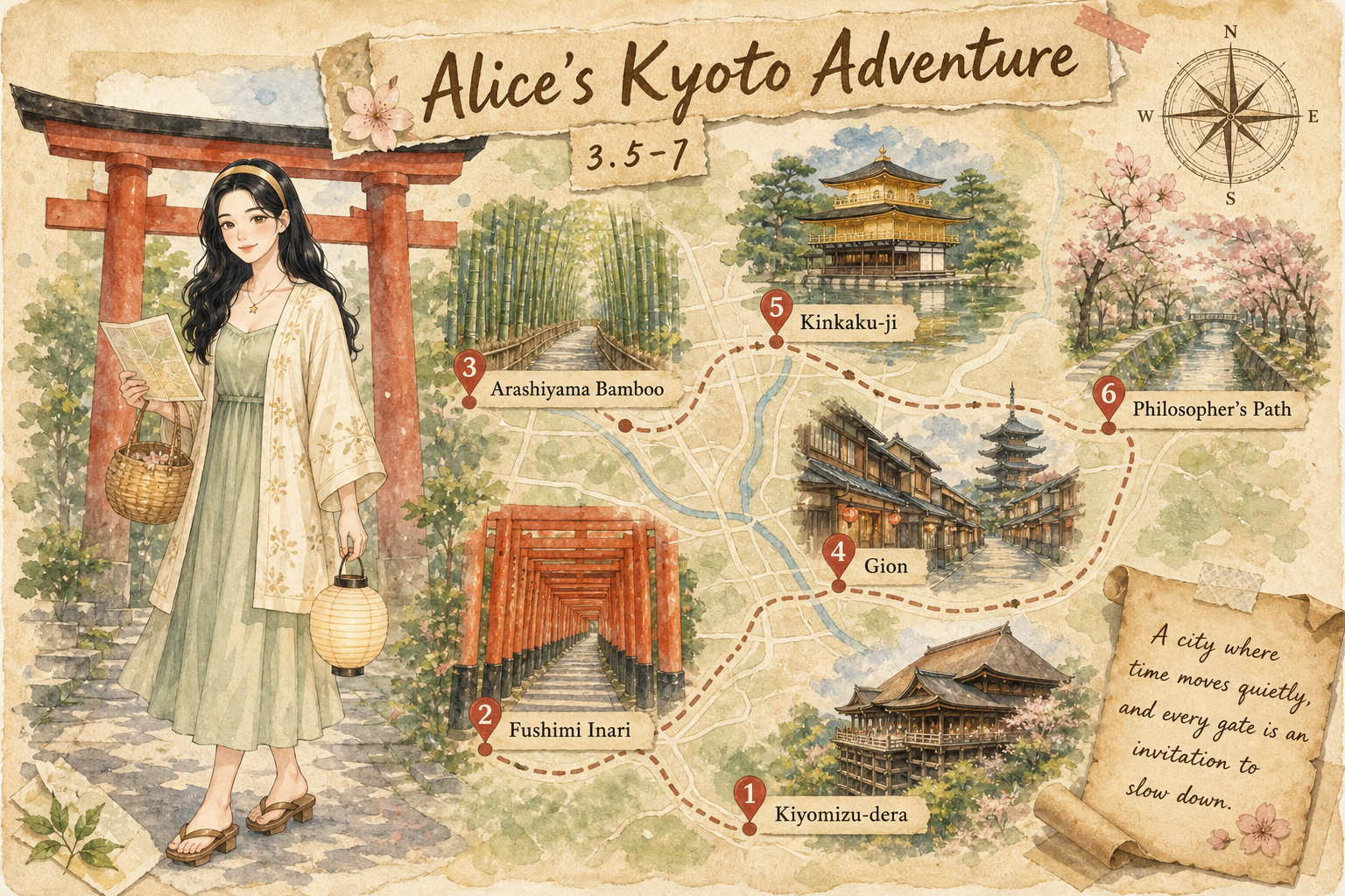 Kyoto guide map