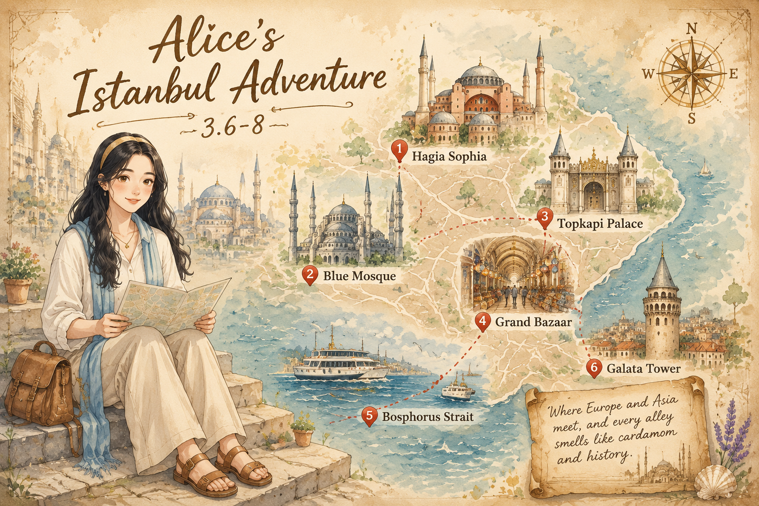 Istanbul guide map