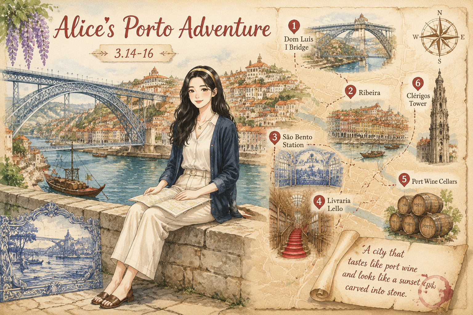 Porto guide map