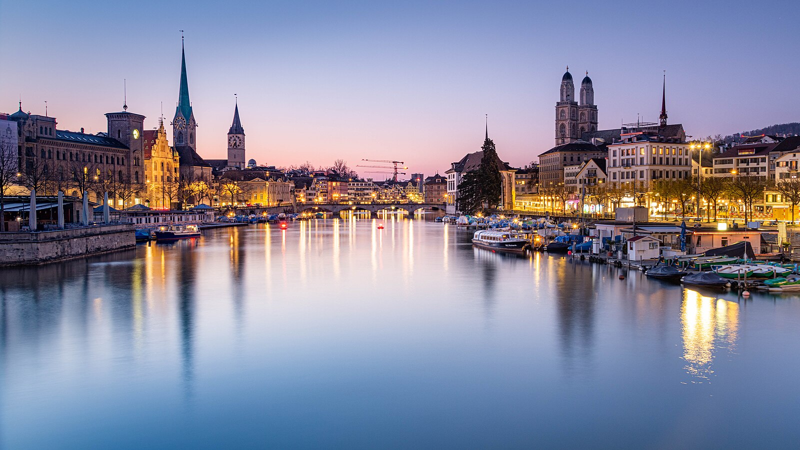 Zurich skyline by the lake
