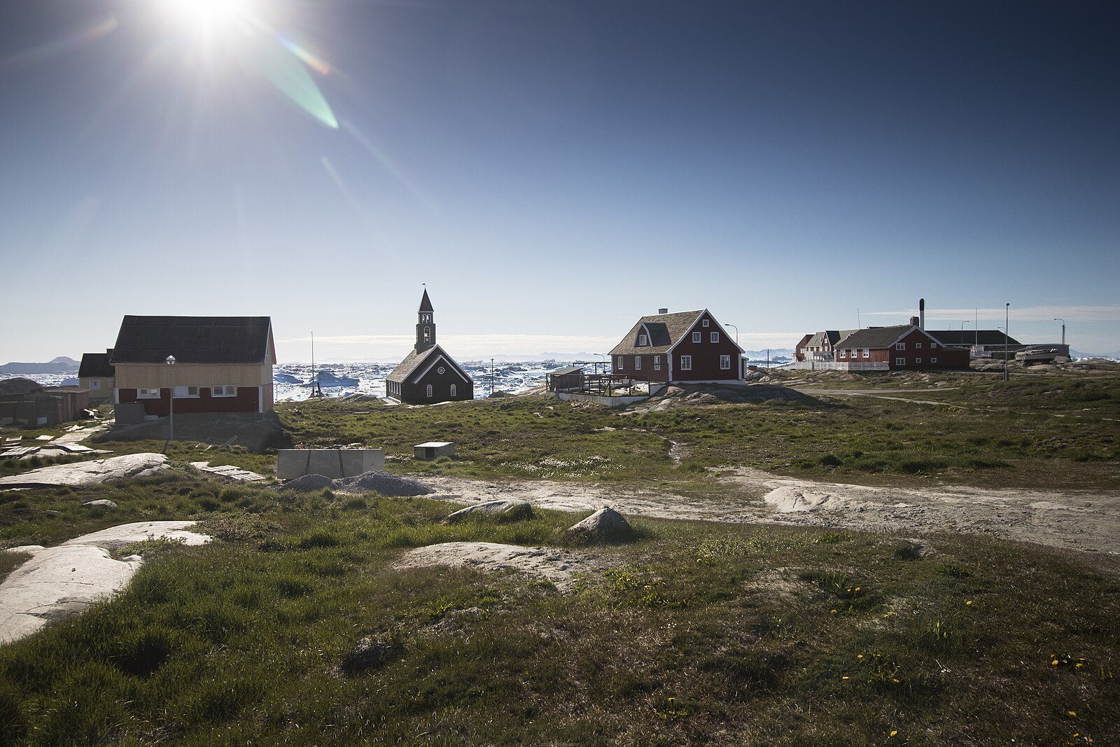伊卢利萨特 城市远景 (Ilulissat city view)